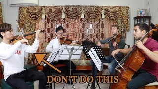 What Not To Do In String Quartet chords