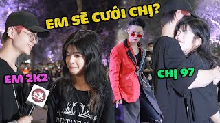 Em 2k2 Ôm chặt Chị 97 vào lòng Thả Thính và cái Kết Ngỡ Ngàng người xem  | Ghép Đôi Cùng Người Lạ