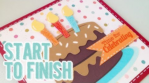 SP Episode 349: Silhouette Cameo Birthday Card Tutorial Start to Finish