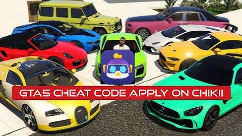 Chikii How to apply cheat code on Gta5.full tutorial.cloud series games update.