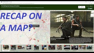 The Walking Dead Locations Map Twd All Seasons Recap - Story Mapping
