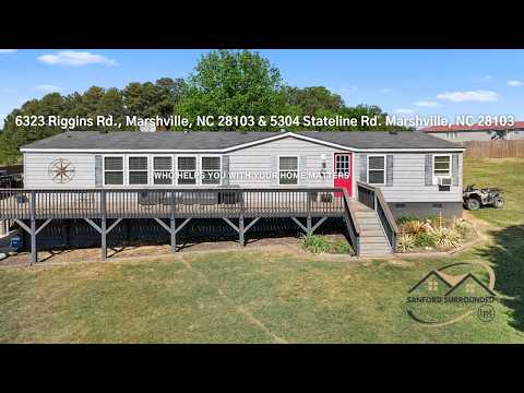 6323 Riggins Rd, Marshville, NC home video tour