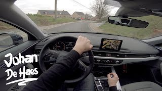 2019 Audi A4 Sedan 2.0 TDI 122 hp POV Test drive