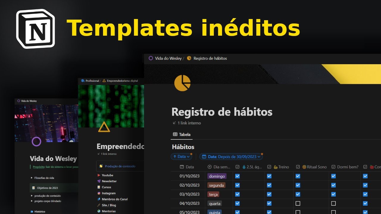 O Tour DEFINITIVO pelo meu Notion | Minimalismo no CAOS