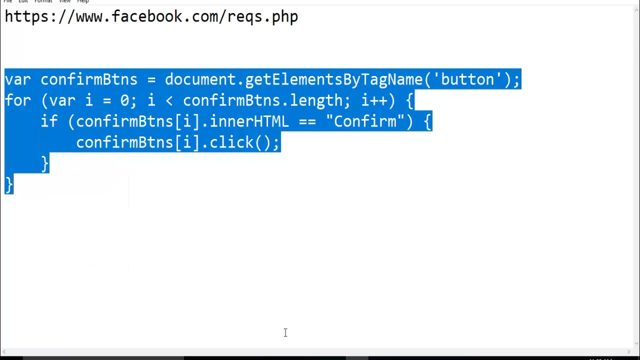 How to Confirm all friend requests at once On Facebook