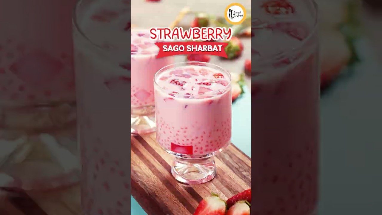 Strawberry Sago Sharbat
