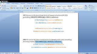 CONDITIONALS  - B1
