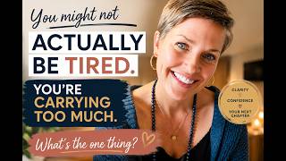 You Might Not Actually Be Tired. You're Carrying Too Much.