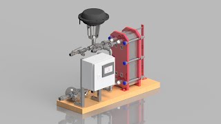 Automatic Heating System With Plate Heat Exchanger And Plc