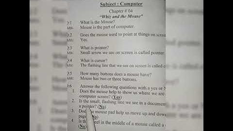 Computer lecture|for class 1st|ch#4|whiz and the mouse booklets explain