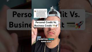 Personal Credit Vs. Business Credit 💳🚀 #PersonalCredit #BusinessCredit #LLC #EIN