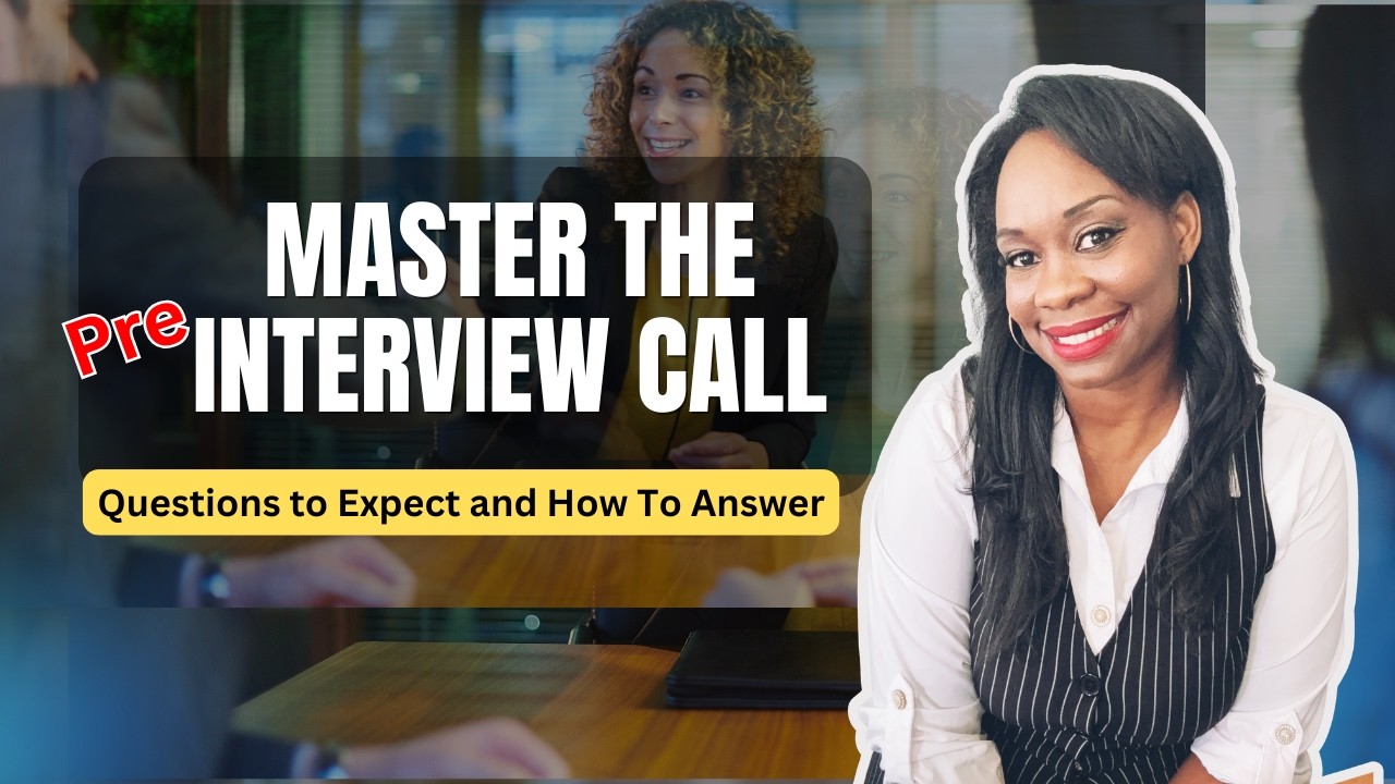 Business Analyst Training -Master the Pre-Interview Call: Questions to expect and how to answer