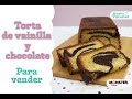 TORTA DE VAINILLA Y CHOCOLATE - (MARMOLEADA O VETEADA)