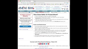 Refer-A-Friend Rewards Program on MusicK8.com