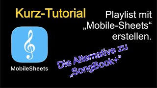 Creating a setlist in MobileSheets