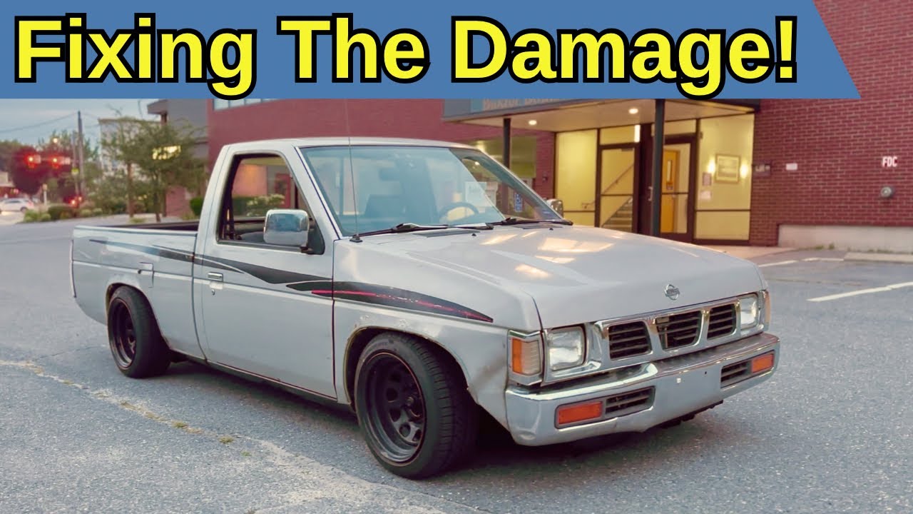 Nissan D21 Gets A New Nose, Front Lip, And Roll Pan!!