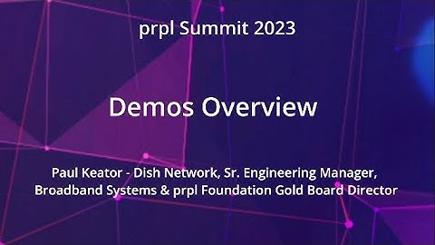prpl Summit 2023 - Demos Overview