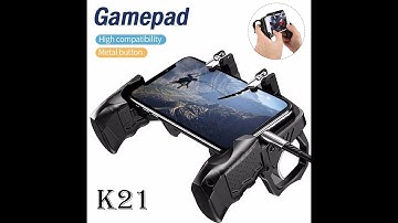 K21 Mobile Game Pad Joystick Trigger Game Shooter Controller for IOS Android phone Gaming Gamepad