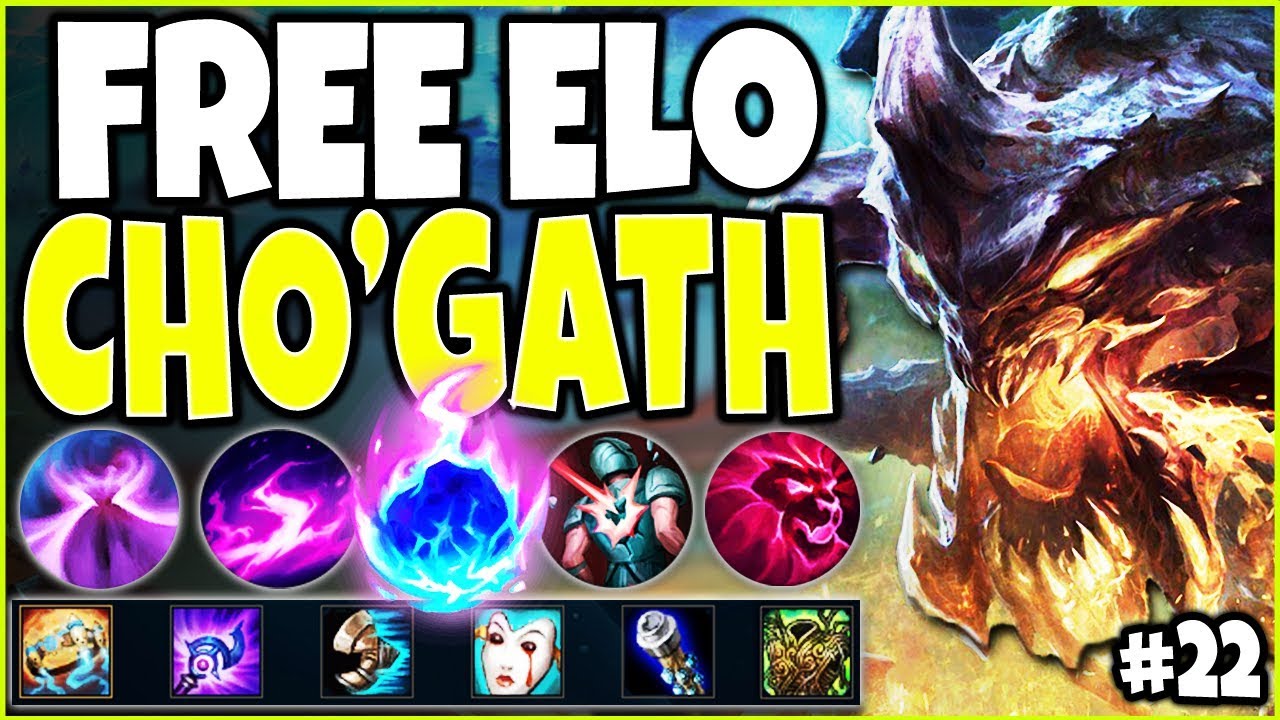 FREE ELO SEASON CHO'GATH BUILD! LoL Meta Cho'Gath Season 10 Guide #22! Top Gameplay - YouTube