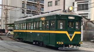 阪堺電車モ161形66編成(ビーグルスターRP)|あびこ道|行き発車シーン