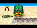 【踏切アニメ】あぶない電車 TRAINS Vs SHARP TURN 🚦 Train Simulator Crossing Animation 2026 #train