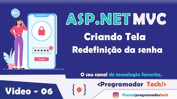 ASP.Net MVC - C# - Sistema de Cadastro de Contatos - Criando Tela para Redefinição de Senha