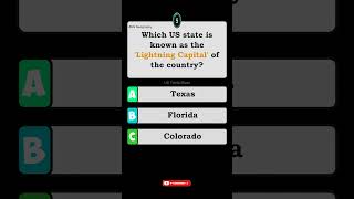 ⚡ Which US state is known as the 'Lightning Capital' of the country? 🇺🇸 🌩️ #Shorts #lightning #usa
