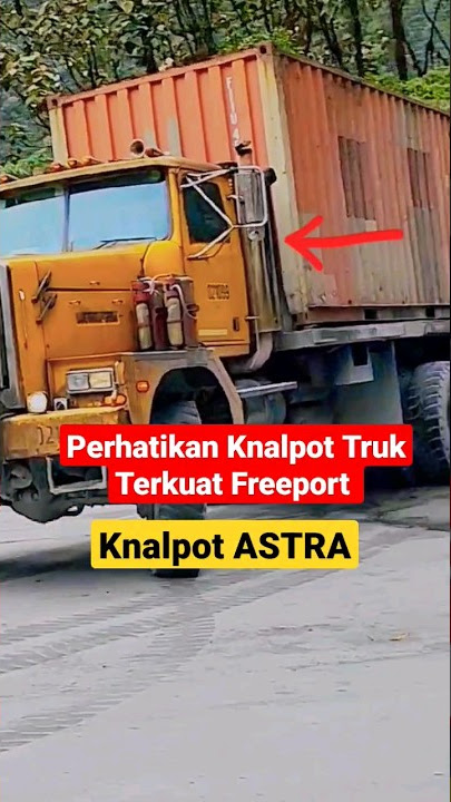 perhatikan knalpot truk freeport #shorts #truk #knalpot