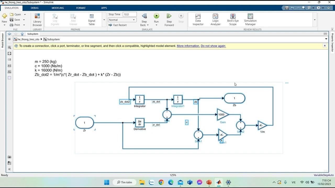 Mô Phỏng Hệ Thống Treo Bằng Matlab Simulink - YouTube