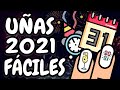 ¡5 DISEÑOS HIPER FÁCILES! · UÑAS AÑO NUEVO 2021 🎉