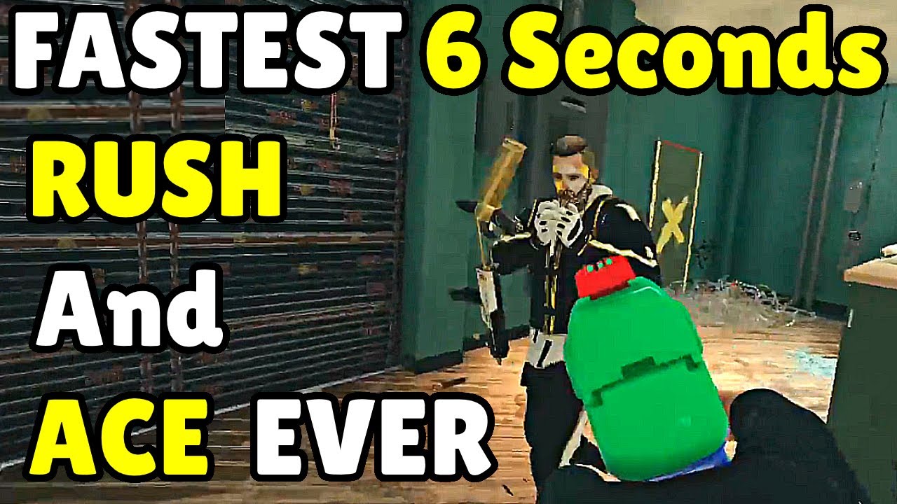 The * FASTEST * 6 Seconds Rush & Ace | When Pro Players Leave Default Cams On - Rainbow Six Siege