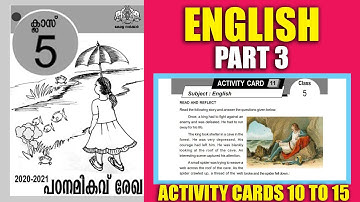 STD5 Padana Mikavu Rekha2021|Class 5 Learning Excellence Record| English Activity Cards Part3|SCERT