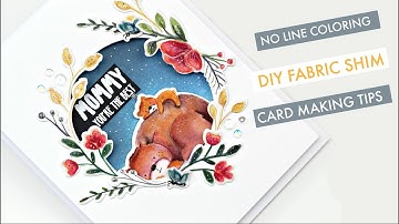 Layering die cuts + DYI fabric shim for Die cutting with Bibi