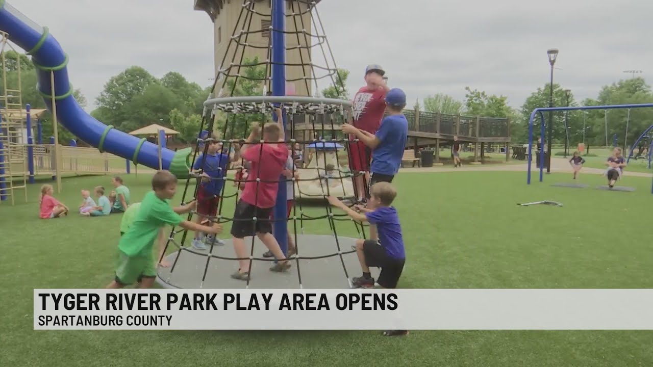 Tyger River Park opens new playground in Spartanburg County YouTube