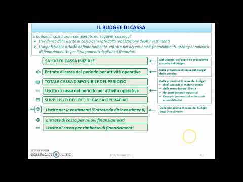 Video: Differenza Tra Budget Principale E Budget Di Cassa