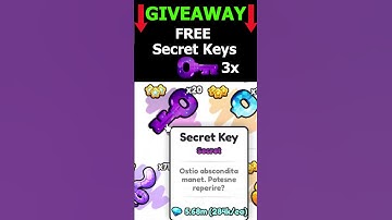 GIVEAWAY! FREE SECRET KEYS 🗝️ in PETS GO #giveaway #roblox #petsgo #shorts
