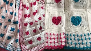 Easy crochet blanket pattern/crochet baby blanket