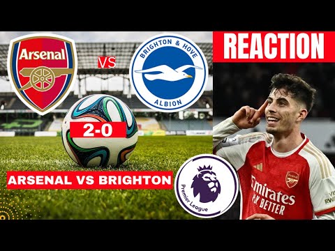 Arsenal vs Brighton 2-0 Live Stream Premier League EPL Football Match Score Highlights Gunners FC