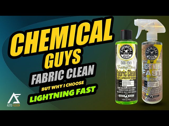 Chemical Guys Foaming citrus fabric cleaner but why I choose lightning fast  