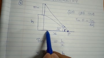 KCSE 1994 TRIGONOMETRY - FLAGPOST ELEVATION