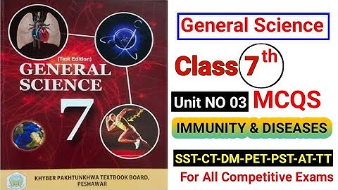 Class 7th General Science | KPK New Course General Science 7th Class 2022| Science MCQs|Unit NO: 03