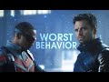 Worst behavior falcon and the winter soldier