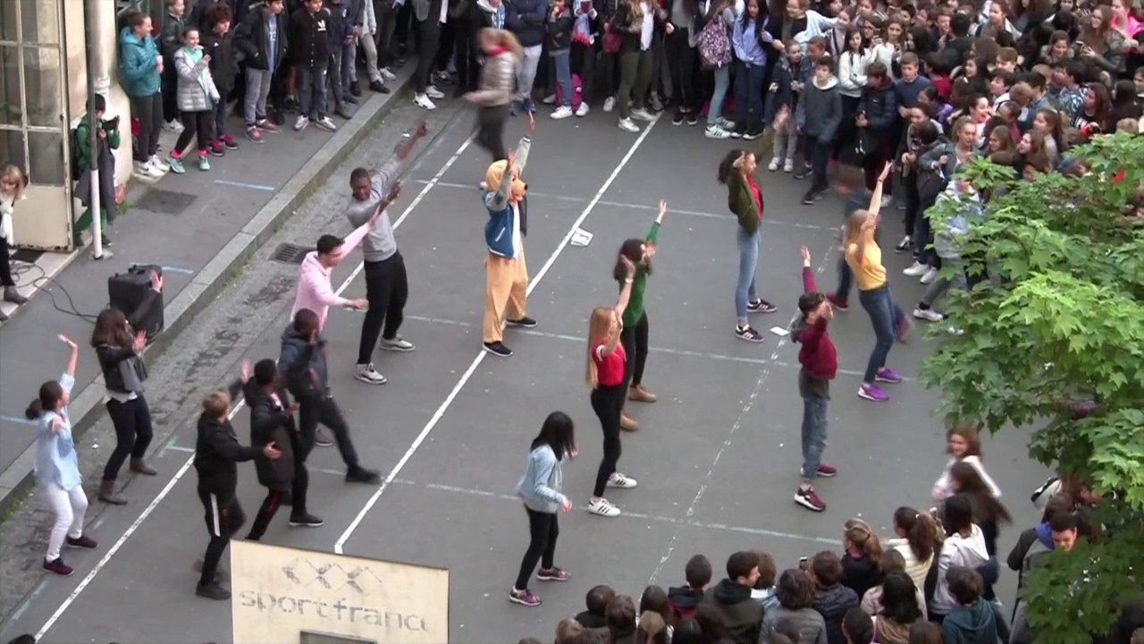 FlashMob 2 mai 2017 Lycée La Fontaine - YouTube