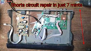 Short circuit repair||ali3510c dead receiver repair||How to remove shorting on HD receiver||kese kha