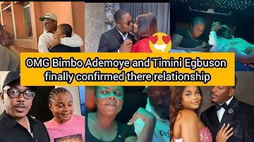 😲💃🎉Bimbo Ademoye and Timini Egbuson finally confirmed there relationship and made it public 