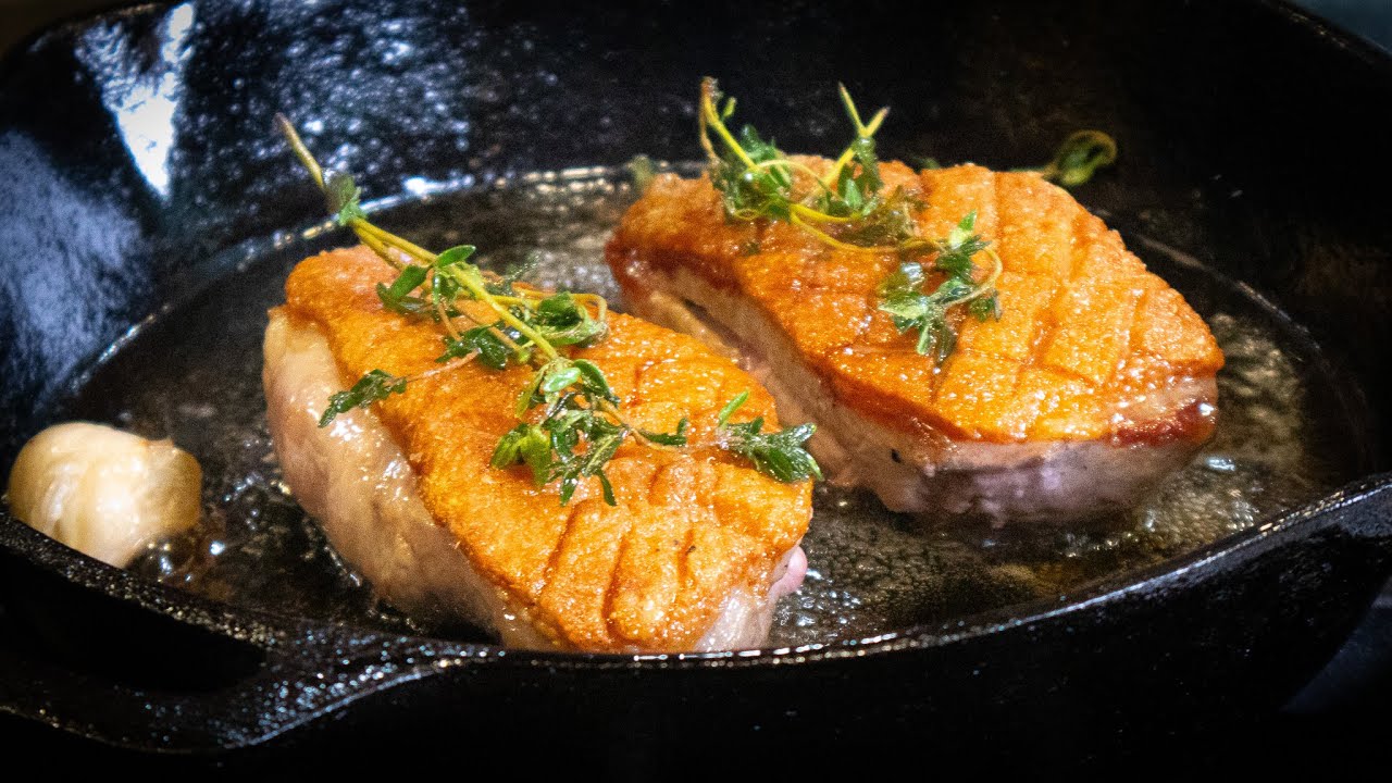 How to Cast Iron Sear & Cook a Duck Breast YouTube