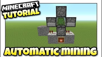 Minecraft Xbox - AUTOMATIC MINING MACHINE - Redstone Tutorial - PE / PS4 / PS3 / Switch