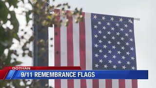 9/11 remembrance flags