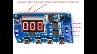 Wiring up a typical timer control board