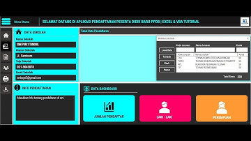 APLIKASI PPDB (PENERIMAAN PESERTA DIDIK BARU) | PART 2 | EXCEL & VBA TUTORIAL